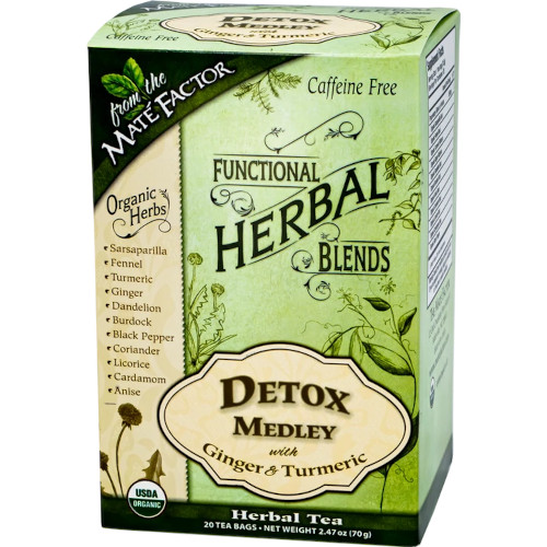 Bio Entgiftungsmischung mit Ingwer und Kurkuma in Teebeuteln