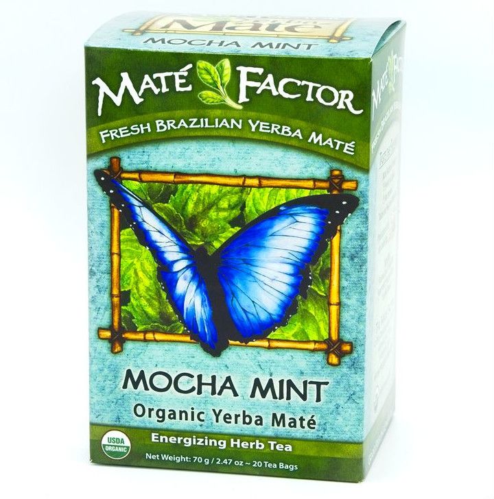 Bio Mokka Minze Yerba Maté Teebeutel