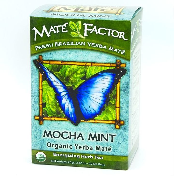 Organické čajové sáčky Mocha Mint Yerba Maté
